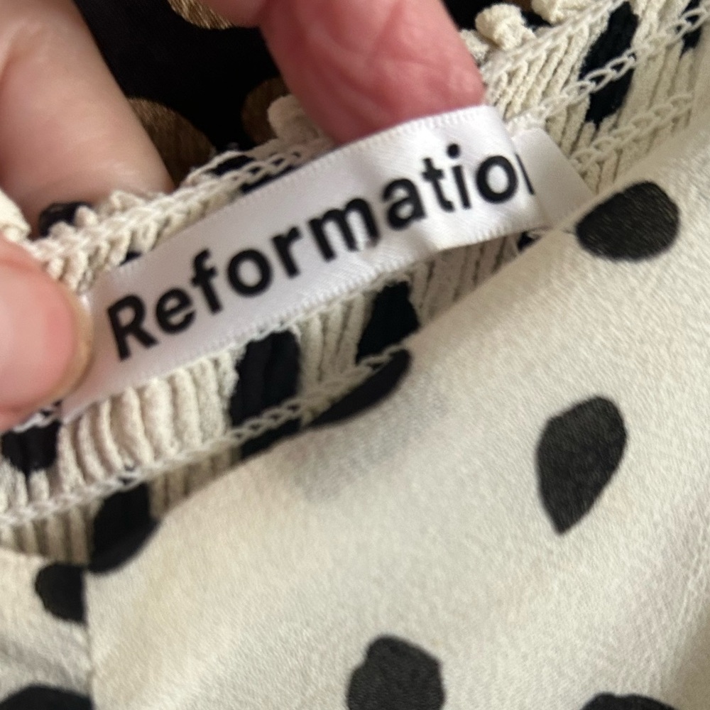 Reformation Odele Dress in Ink Blot size 0 like new!! - Picture 12 of 16
